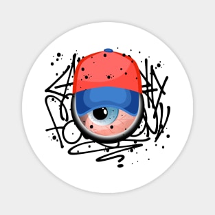 Monster Eye Teenager Graffiti Magnet